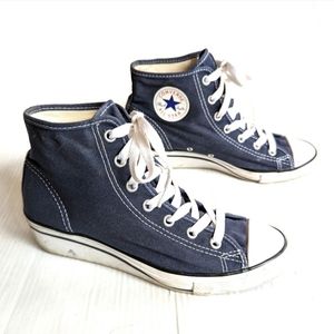 CONVERSE high top wedge heeled sneakers